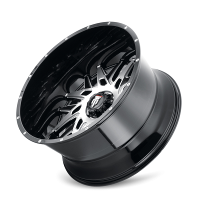DNA AT184 Gloss Black Machined 26X14 5-139.7 -76MM 87.1MM Off Road Wheels American Truxx