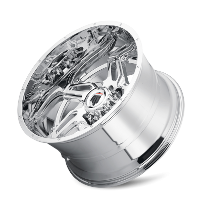 Spurs AT186 Chrome 24X14 5-127 -76MM 78.1MM Off Road Wheels American Truxx