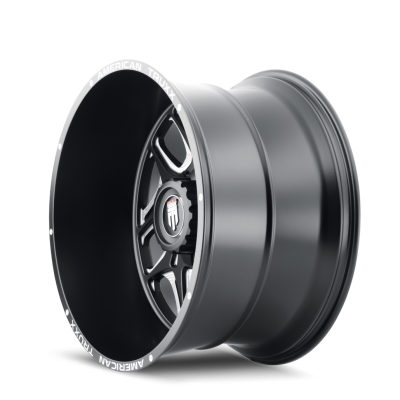 Sweep AT1900 Satin Black Milled 24X14 5-127 -76MM 78.1MM Off Road Wheels American Truxx