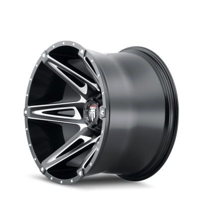 Kutz AT1902 Gloss Black Milled 22X14 5-127 -76MM 78.1MM Off Road Wheels American Truxx
