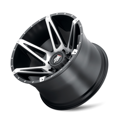 Gloss Black Machined 18X9 6-135 -12MM 106.1MM Off Road Wheels American Truxx