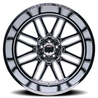 Restless AT1915 Chrome 24X14 6-135 -76MM 87.1MM Off Road Wheels American Truxx