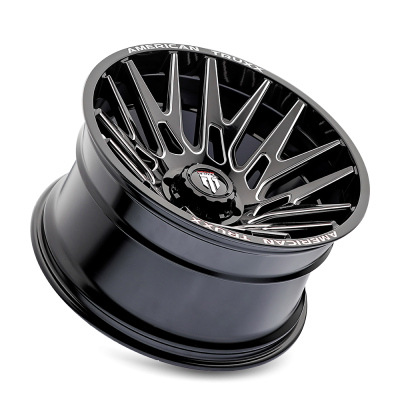 Evolution AT1919 Gloss Black Milled 22X12 6-135 -44MM 87.1MM Off Road Wheels AT