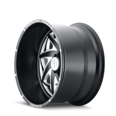 Forged Kronos ATF1910Twisted Black Milled 24X14 6-139.7 -76MM 106.1MM Off Road Wheels American Truxx Forged