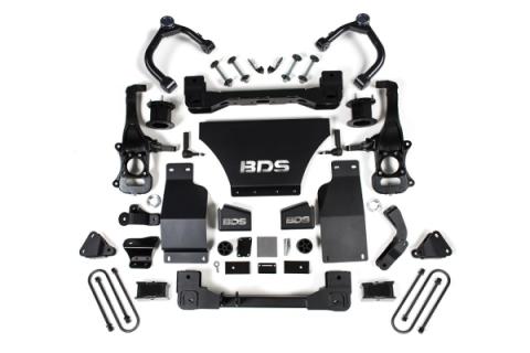 2025 Silverado/Sierra 1500 4WD 4 Inch Suspension Lift Kit w/ARC V8 Gas 3 Inch Rear Block Spacer Front BDS Suspension