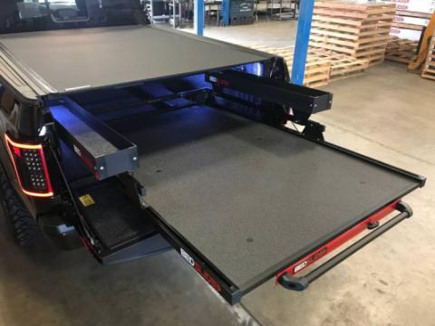 Bedslide Black BedBin Side Kix 7 Inch x 44 Inch 2 piece Bin Kit