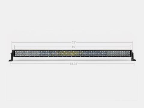 52 Inch Dual Row 5D Optic OSRAM LED Bar Spot Cali Raised LED