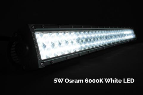 52 Inch Dual Row 5D Optic OSRAM LED Bar Spot Cali Raised LED