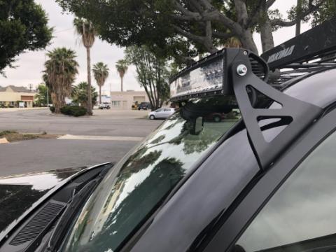 03-21 4Runner 52 Inch Curved LED Light Bar Roof Mounting Brackets Cali Raised LED