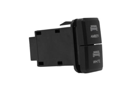 Dual Function Toyota OEM Style Amber and White Switch Small Style Cali Raised LED