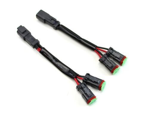 DT Plug Splitter 7 Inch Single Splitter Cali Raised LED
