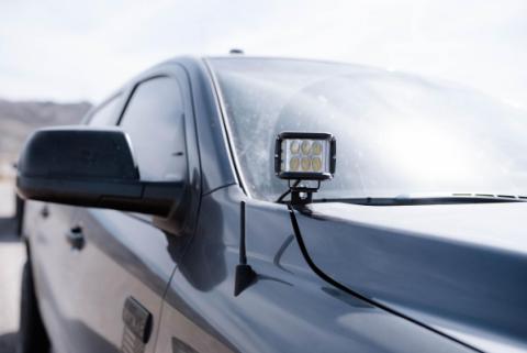 14-21 Tundra Low Profile Ditch Light Brackets Kit (2) 3X2 18W Amber LED Pods No Switch Cali Raised LED