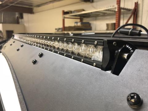 40 Inch Cut Out Prinsu Roof Rack Slim LED Light Bar Bracket Kit 42 inch Slim LED Light Bar LED Light Bar Amber Backlight Tall Cali Raised LED