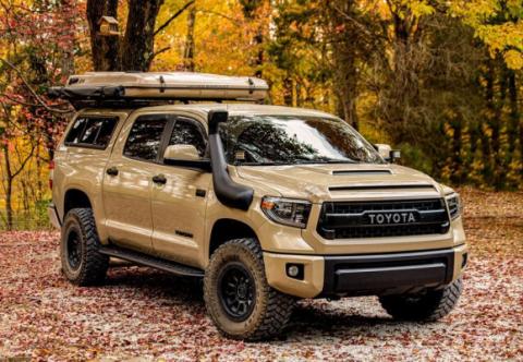 14-21 Tundra Step Edition Rock Sliders No Kick Out Bed Liner Raw Cali Raised LED