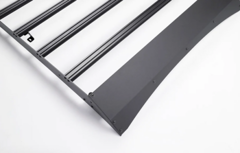 2014-2021 Tundra Crew Max Premium Roof Rack - 52 in Dual Row Combo Beam LED Light Bar - Amber - Tall No Lights Cali Raised LED