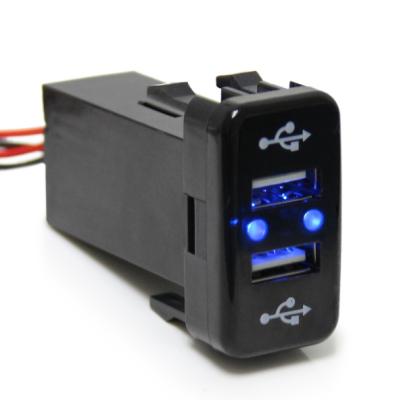 Toyota USB Outlet For OEM Opening on Vehicle Cali Raised LED