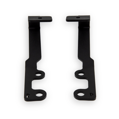 Low Profile Ditch Light Brackets Kit Fits 24-Present Toyota Tacoma/(2) 27W Side Projecting LED Pods/Toyota OEM Square Style Ditch Light Switch Cali Raised LED