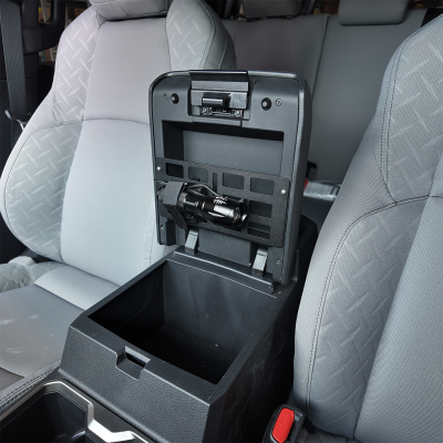 Interior Center Console Molle Panel For 24 Toyota Tacoma Cali Raised LED