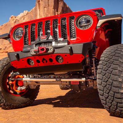 Powdercoat Nighthawk Front Bumper with Aluminum Skid for JK, JL, and JT - Black Powdercoat Artec Industries