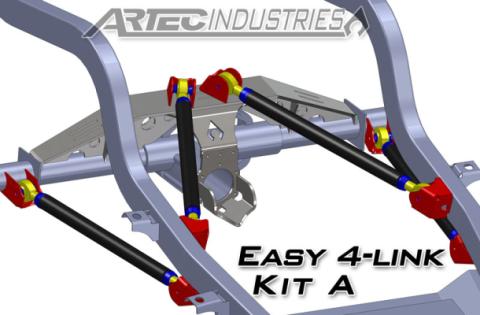 Easy 4 Link Kit A Tube All 1.25 Inch Krawler Joints Artec Industries