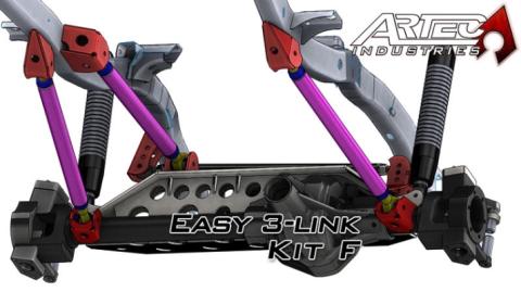 Easy 3 Link Kit F for Artec Trusses Yes Outside Frame Dodge Front Driver Rear Passenger Artec Industries