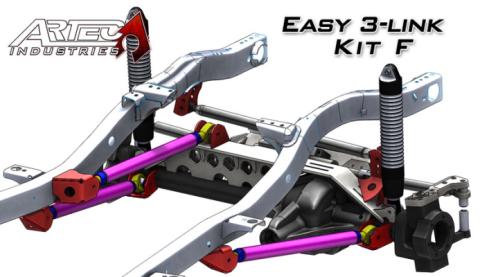 Easy 3 Link Kit F for Artec Trusses Yes Outside Frame Dodge Front Driver Rear Passenger Artec Industries