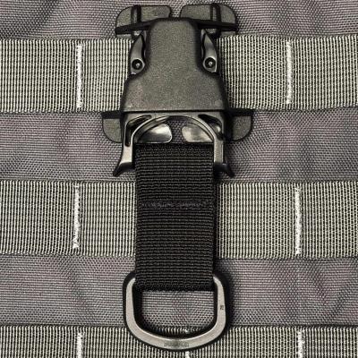 PALS/MOLLE D-Ring Acetal Every Which Way Quick Side Release Buckle Kit Pair Black Bartact