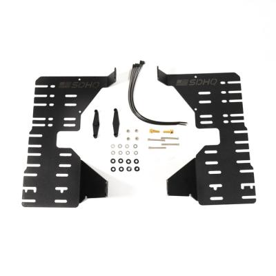 Universal Behind The Grill With Center Support For Dual 10 Inch Bars and S2 Mount Set Of 2 SDHQ Offroad