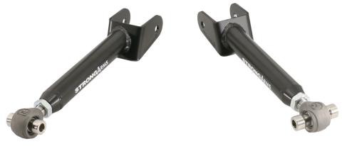 Rear Upper Strongarms For 1978-1988 Gm G-Body Pair Of Adjustable Tubular Arms W/ R-JointsPowder Coated Satin Black Ridetech
