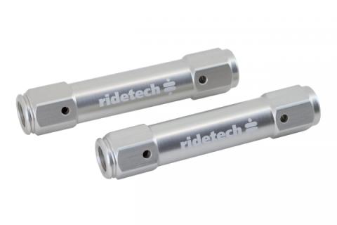 Billet Aluminum Tie Rod Adjusters For 1963-1970 C10 2 Adjusters 5.25 Inch Long W/ 5/8 -18 Thread And 4 Jam Nuts Ridetech