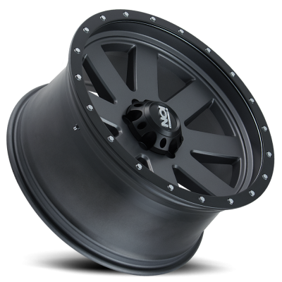 Cast Aluminum Wheels 134 GY 18x10 Black Beadlock Matte Gunmetal Gray 5 On 127 Bolt Pattern -19 Offset ION Wheels