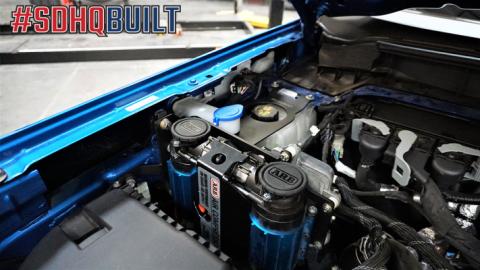21-Present Bronco Under Hood Air Compressor Mount SDHQ Offroad