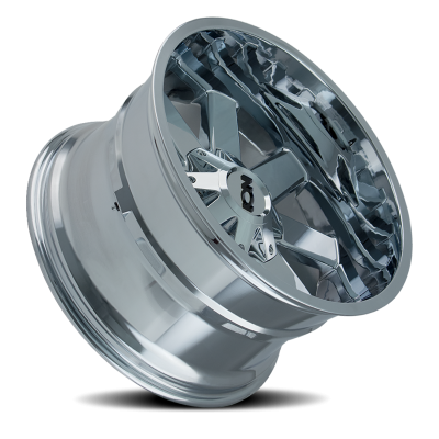 Cast Aluminum Wheels 141 CH 17x9 Chrome 5 On 114.3/5 On 127 Bolt Pattern -12 Offset ION Wheels
