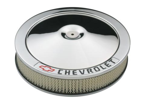 Carburetor Air Cleaner Kit 14 Inch Diameter Chevrolet Lettering Chrome Chevrolet Performance Parts