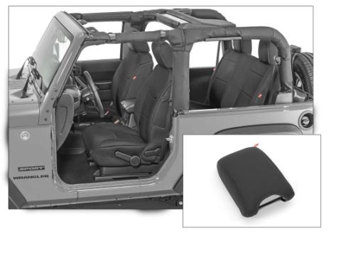 Jeep Wrangler Neoprene Seat Covers with Free Center Console Cover for 13-18 Wrangler JK 2 Door Black Diver Down