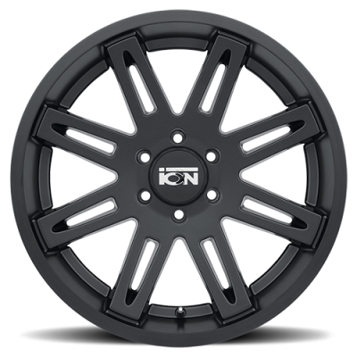 Cast Aluminum Wheels 142 MB 17x9 Matte Black 5 On 127 Bolt Pattern -12 Offset ION Wheels