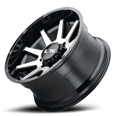 Cast Aluminum Wheels 143 GBM 20x10 Machined Face Gloss Black 6 On 135 Bolt Pattern -19 Offset ION Wheels
