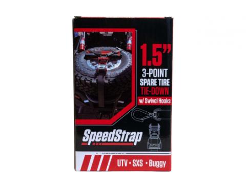 1.5 Inch 3-Point Spare Tire Tie-Down with Swivel Hooks SpeedStrap