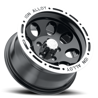 Cast Aluminum Wheels 174 15x10 Machined Lip Black 5 On 114.3 Bolt Pattern -38 Offset ION Wheels