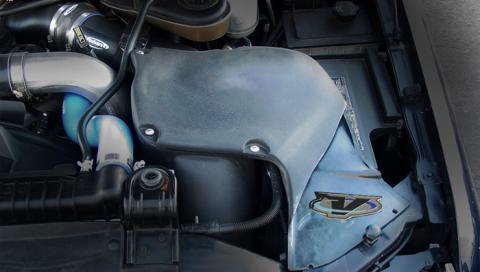 Closed Box Air Intake w/Primo Filter 03-07 Excursion/F-250/F-350/F-450/F-550 Super Duty Red Filter Volant