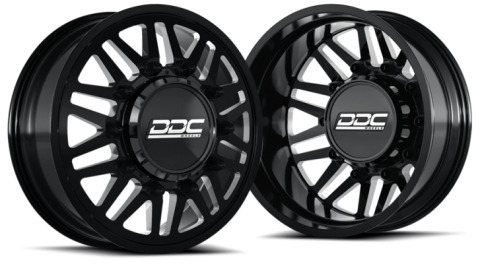 Dually Wheels Aftermath Black/Milled 20X8.25 8X200 F-350 05-25 F-450 11-14 Ram 19-25 DDC Wheels
