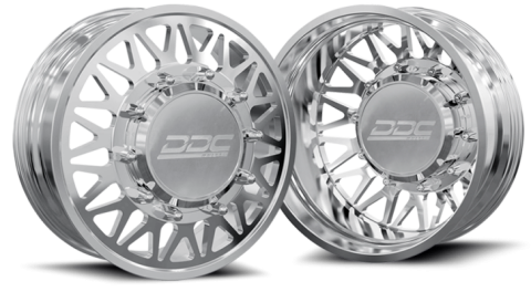 Dually Wheels The Mesh Forged 24x8.25 8x200 Polished 05-25 Ford F-350 11-14 Ford F-450 19-25 Dodge Ram 3500 DDC Wheels