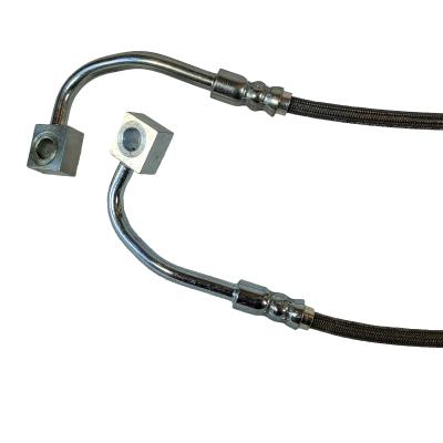 2015-2020 GT and GT350R Front and Rear SS Brake Hose Kit Black Cover J&M Products