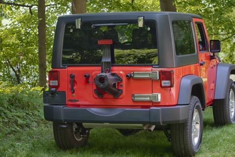 Jeep JK Liftgate Button Covers Pair 07-18 Wrangler JK Polished Silver Kentrol