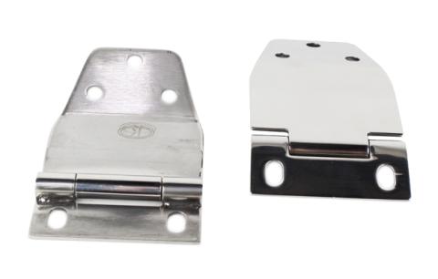 Jeep CJ7 Liftgate Hinge Pair 77-86 CJ7 Polished Silver Kentrol