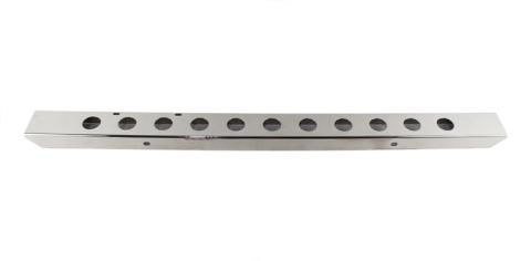 Jeep CJ 54 Inch Front Bumper with holes 45-86 CJ Polished Silver Kentrol