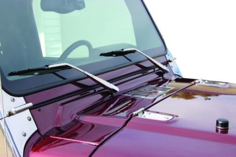 Jeep TJ Hood Hinge Pair 97-06 Wrangler TJ Polished Silver Kentrol