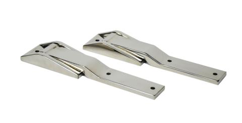 Jeep TJ Tailgate Hinge Pair 97-04 Wrangler TJ Polished Silver Kentrol