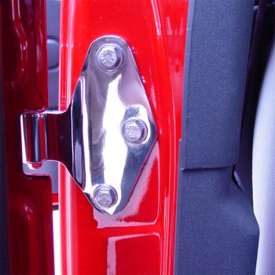 Jeep JK Body Door Hinge Set 4 Pieces 2 Door 07-18 Wrangler JK Polished Silver Kentrol