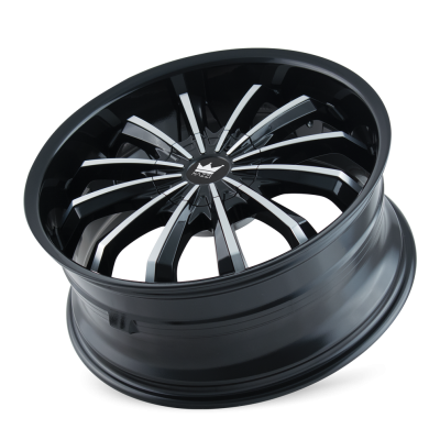 Cast Aluminum Wheels Fusion 341 GBM 22x9.5 Machined Face Gloss Black 5 On 114.3/5 On 120 Bolt Pattern 35 Offset Mazzi Wheels